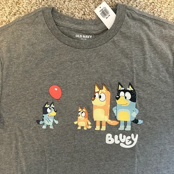 ✅3/$24 Bluey Keepy Uppy T-Shirt Kids XXL Women’s M - Picture 2 of 5
